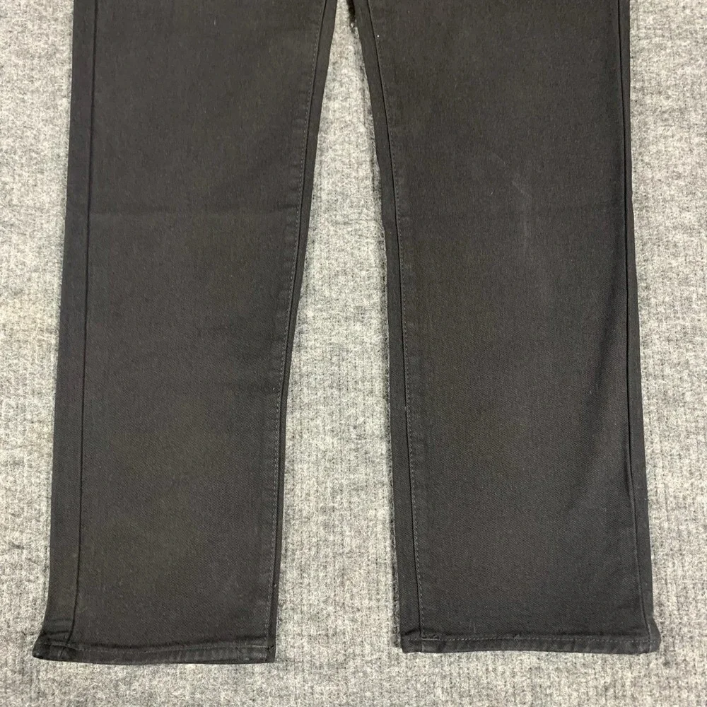 True Religion Jeans Mens 34 Black Denim Geno Relaxed Slim‎ Studded Stretch $164